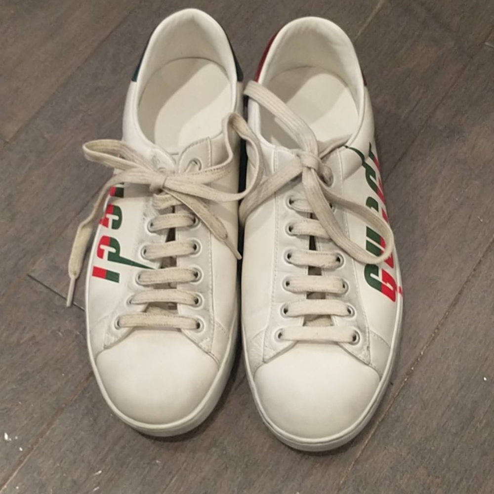 Gucci Ace distressed sneakers size 6 - Picture 4 of 9
